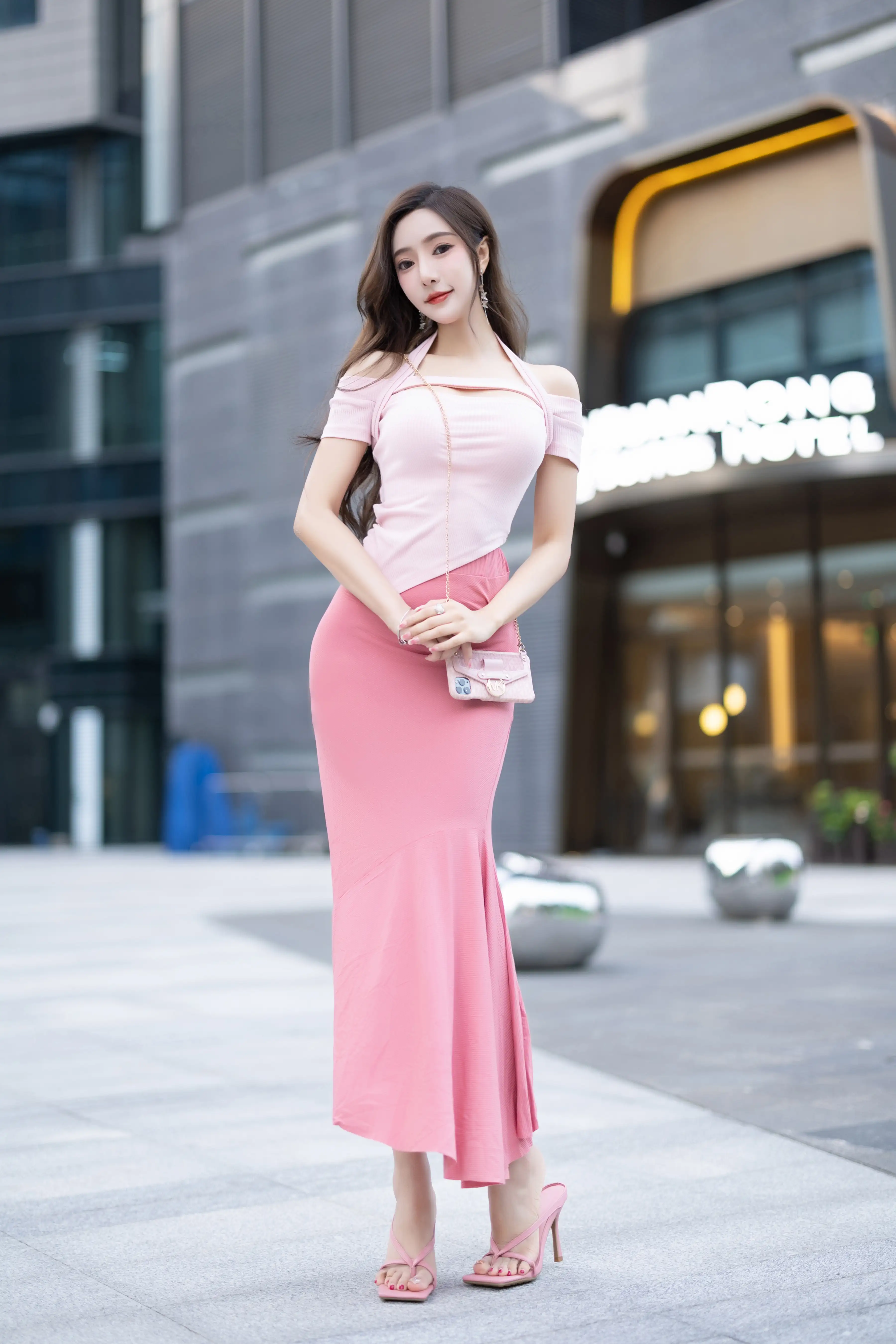 王馨瑶_NO.020_内购无水印_NO.5601_粉色上衣加半身裙配小奶牛_ - M940.COM 内部私购-第4张